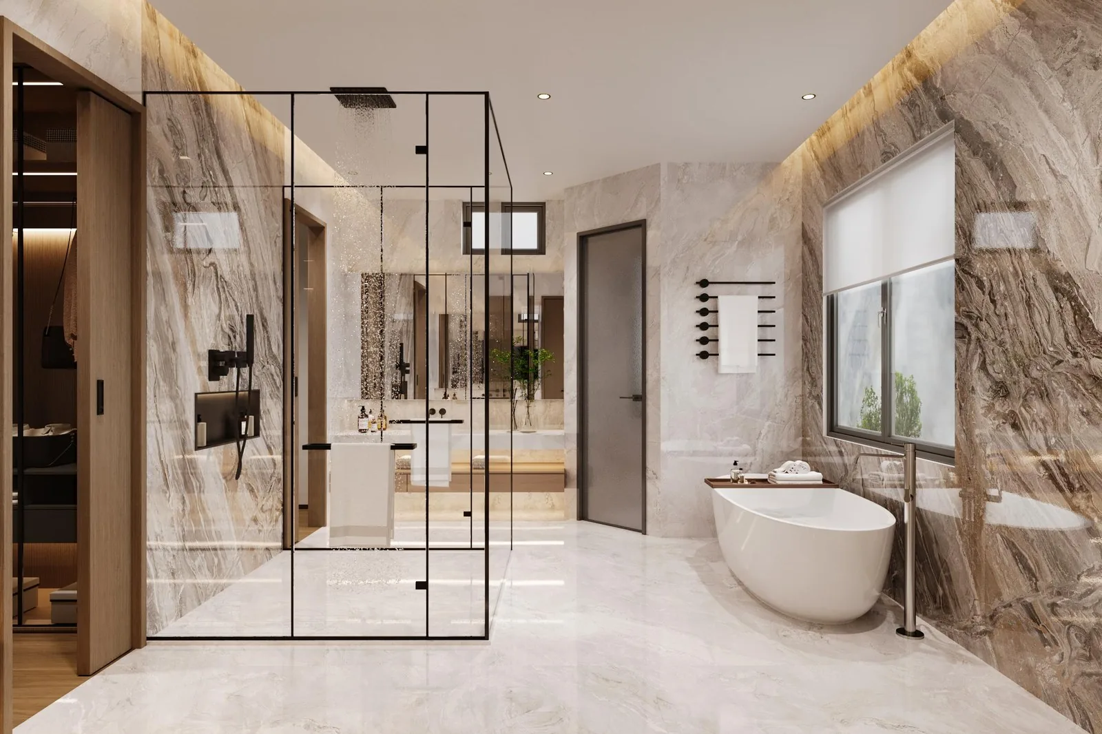 Bathroom vanity in a delivered US case project