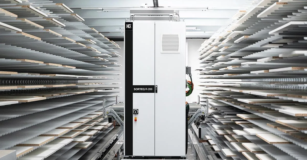 Automated panel sorting and storage in the factory warehouse